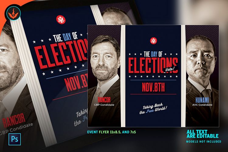 Election Flyer Photoshop Template