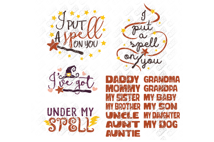 Spell Halloween SVG in SVG, DXF, PNG, EPS, JPEG