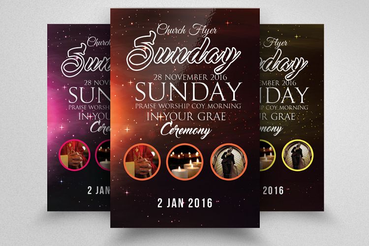 Sunday Prayer Church Flyer Template