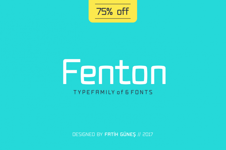 Fenton Typeface Family [75% OFF]