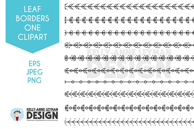 Hand Drawn Digital Border clipart, Seamless