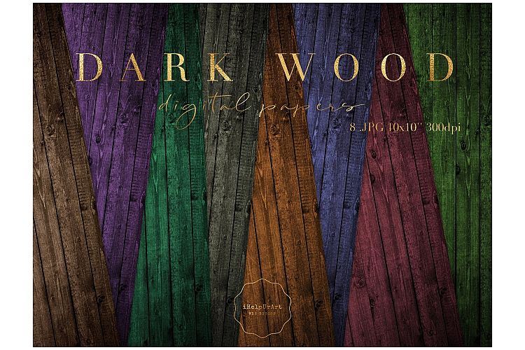 Dark Wood Texture Paper