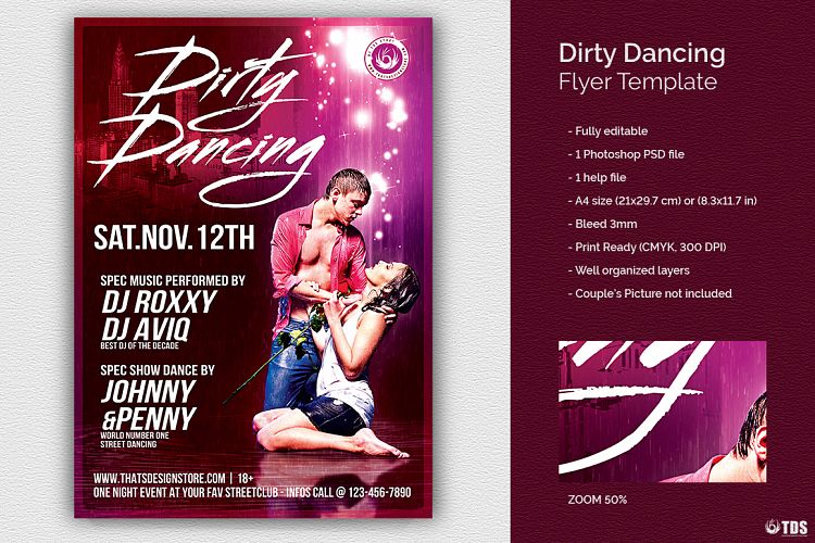 Dirty Dancing Flyer Template example image 1