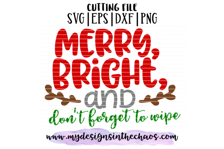 Toilet Paper SVG | Christmas Toilet Paper SVG | Funny Holiday SVG | Holiday Toilet Paper Design | Silhouette | Cricut | PNG EPS DXF