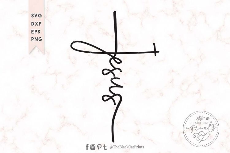 Jesus Cross SVG DXF EPS PNG