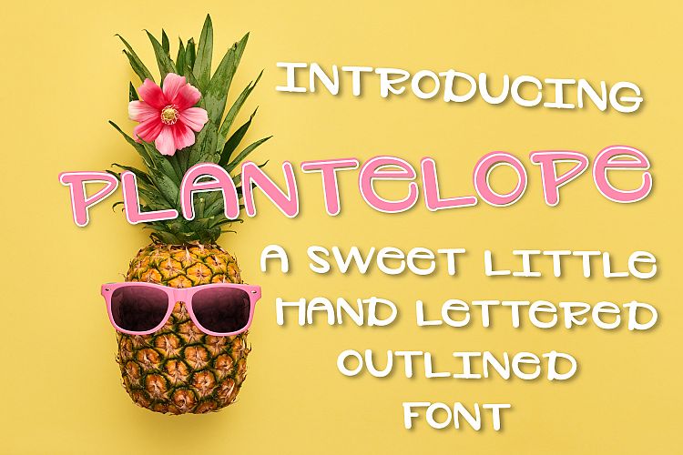 Plantelope - Outlined Font 