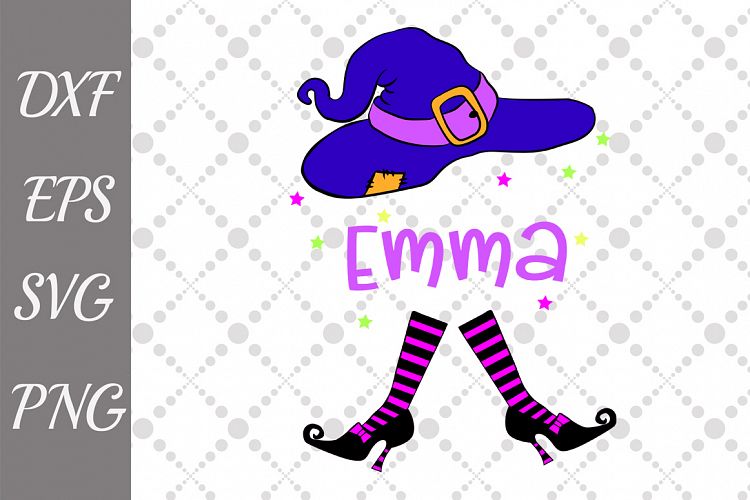 Witch Monogram Svg,HALLOWEEN SVG, Witch hat Svg
