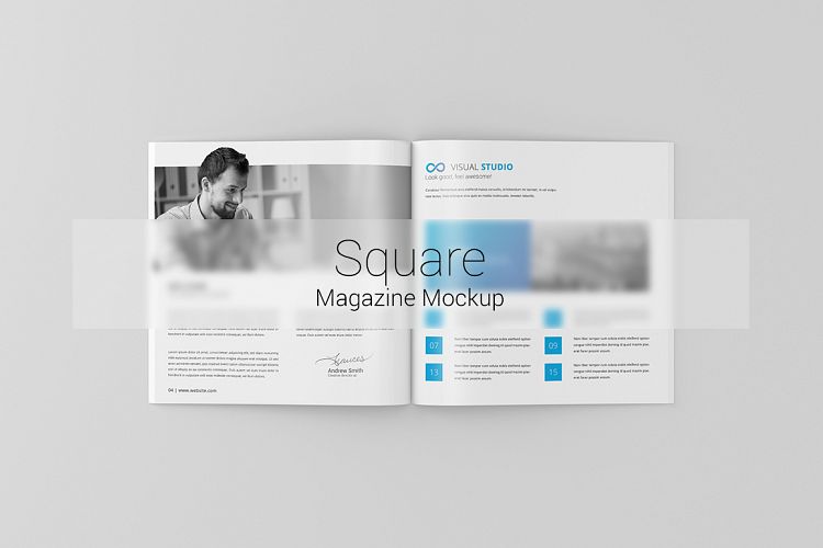 Square Magazine / Brochure Mock-Up