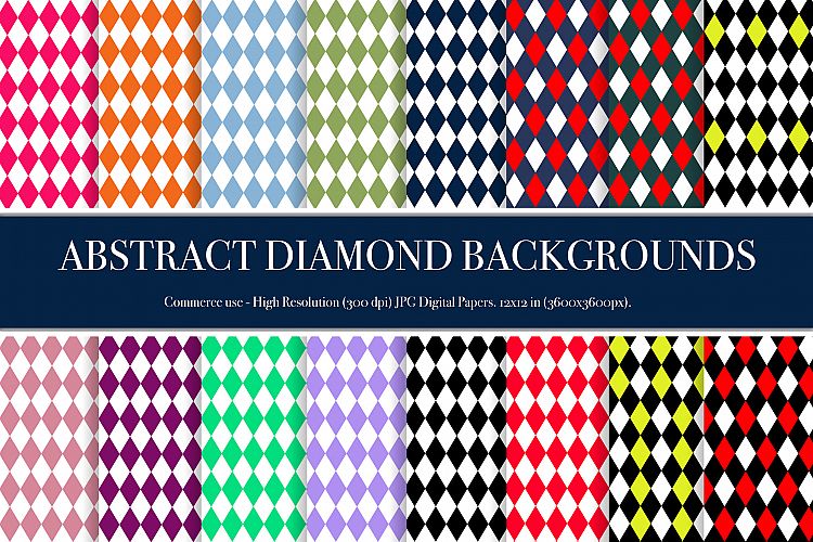 Abstract diamond backgrounds