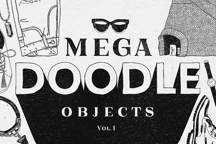 Mega Doodle Objects Vol.1