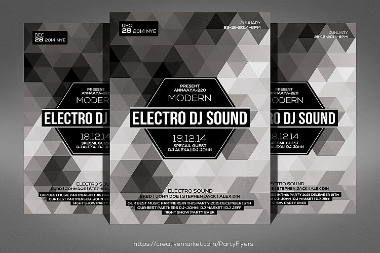 Minimal Guest Sound Flyer