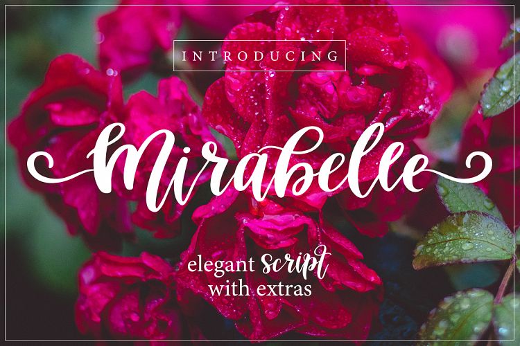 Mirabelle Font with Extras