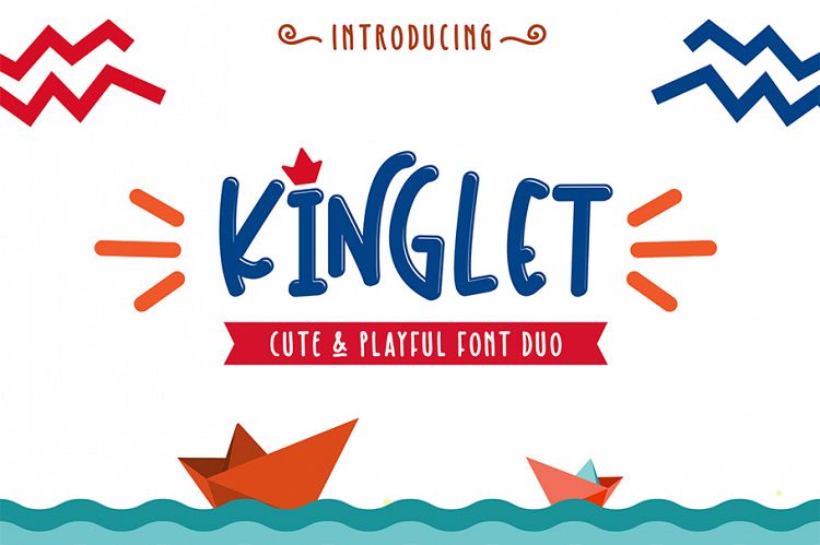 Kinglet - Cute Font Duo With Extras 