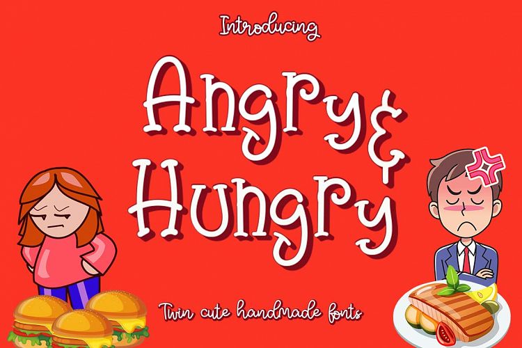 Angry & Hungry Twin Cute Fonts