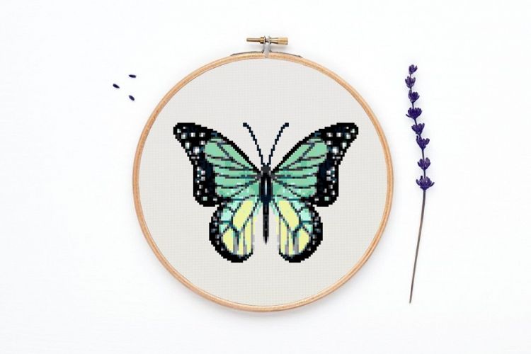 Butterfly cross stitch pattern