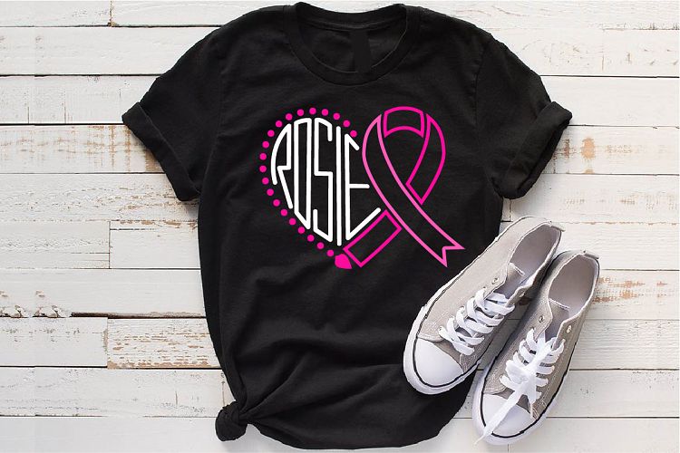 Rosie Breast Cancer Ribbon Svg Awareness ribbon 1025s