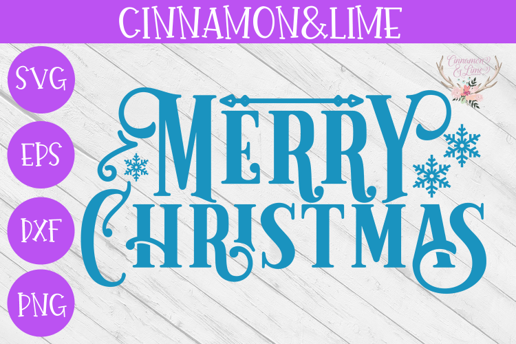 Merry Christmas Vintage Sign Svg