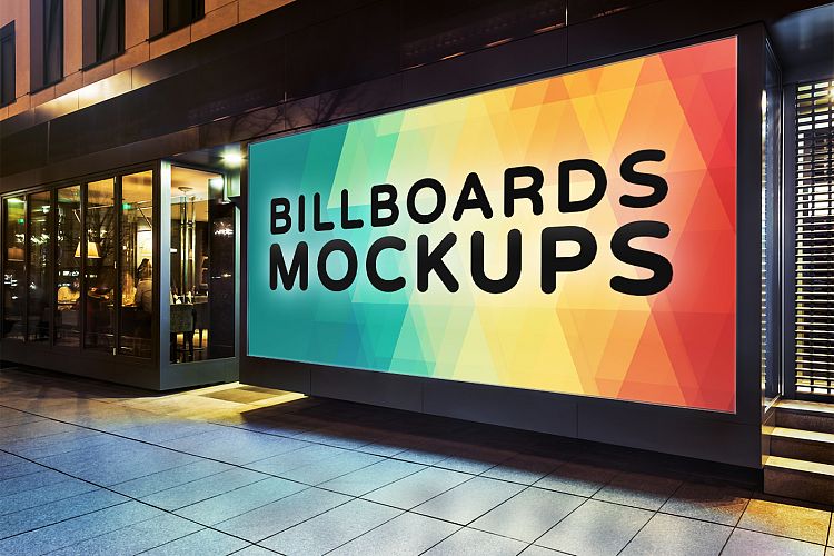 Billborad Mockups at Night Vol.2