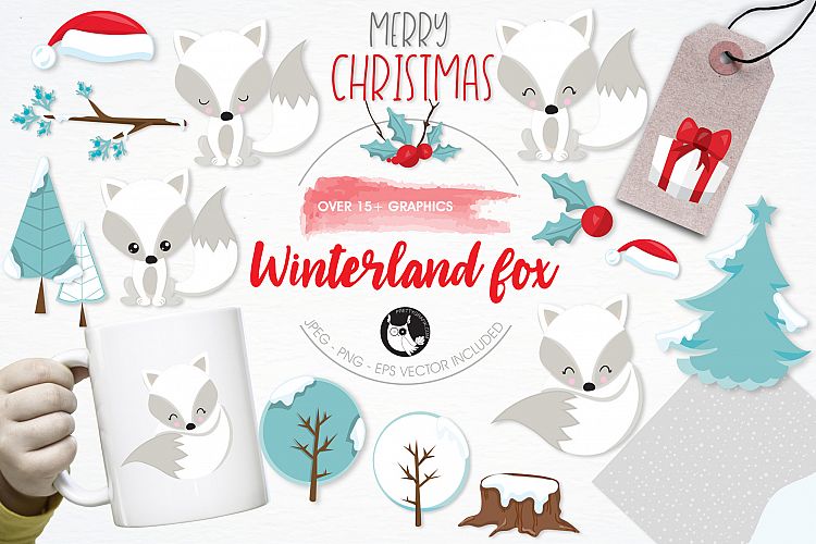 Winterland Fox graphics and illustrations