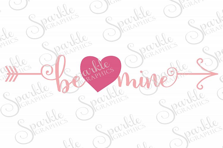 Be Mine Arrow Cut File | SVG, EPS, DXF, PNG