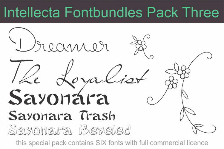 Intellecta Fontbundles Pack Three