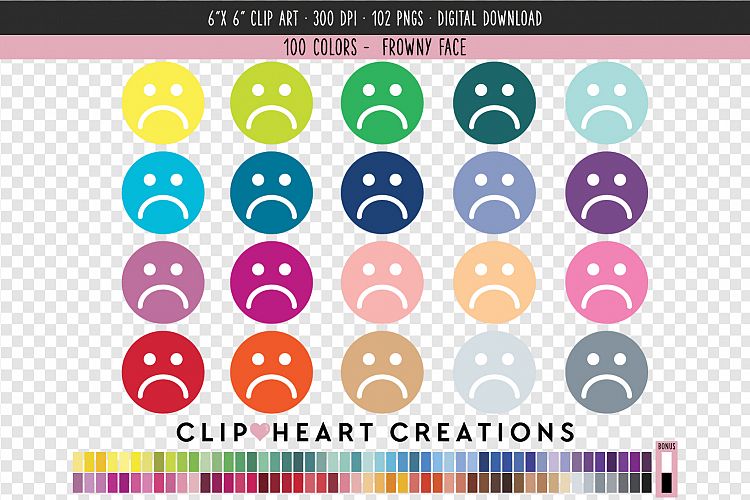 Frowny Face Clip Art - 100 Clip Art Graphics