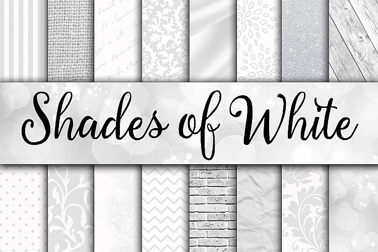 Shades of White Digital Paper Textures