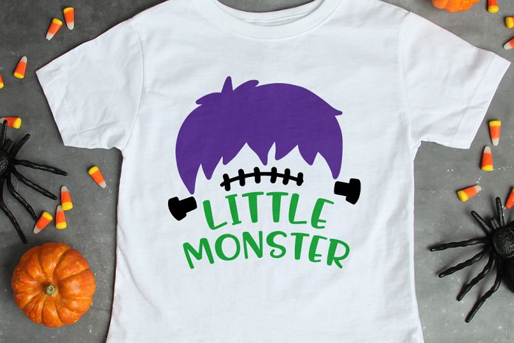 Little Monster SVG DXF, Halloween SVG, Happy Halloween SVG