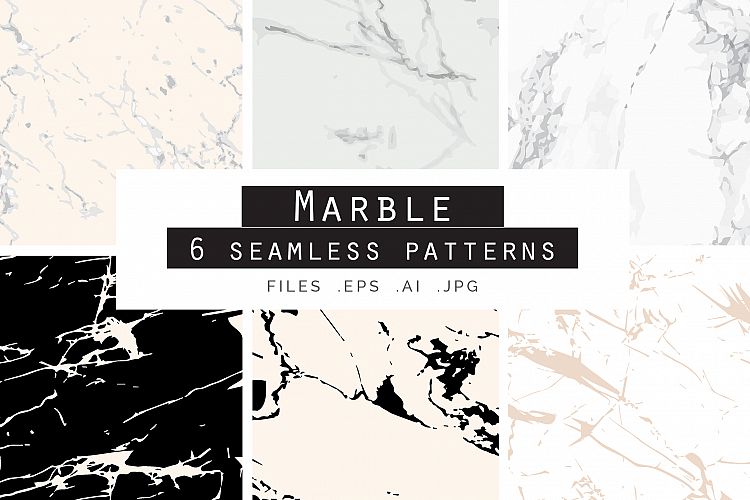 Marble Seamless Vector Patterns - 1