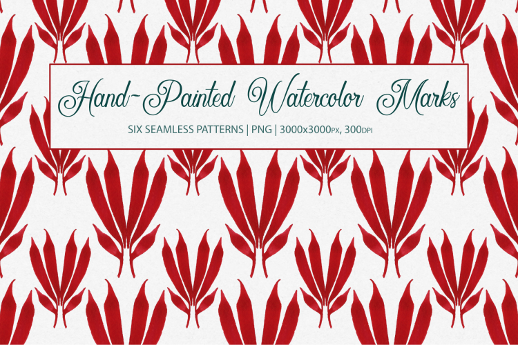 Watercolor Marks Seamless Patterns