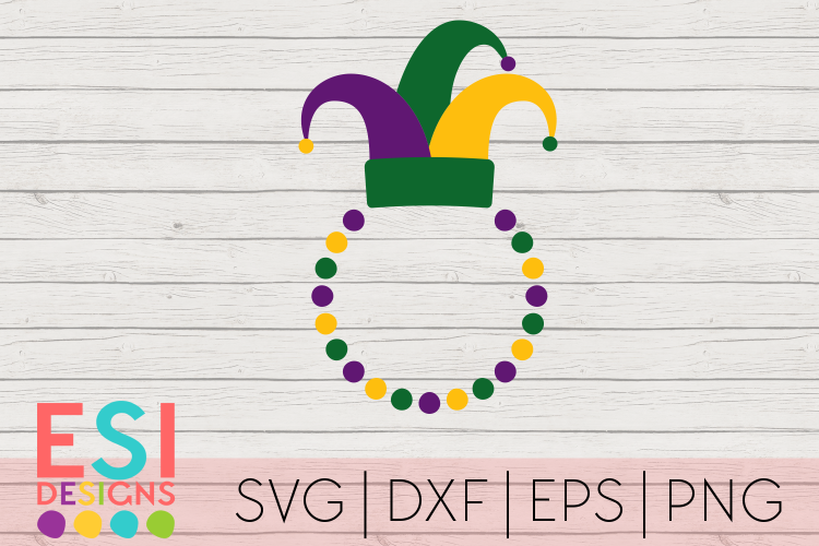 Mardi Gras SVG|Mardi Gras Jester Monogram| SVG DXF EPS PNG