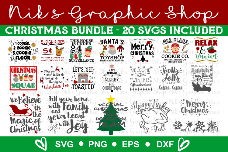 Christmas Svg Bundle, Christmas Svg, December Svg