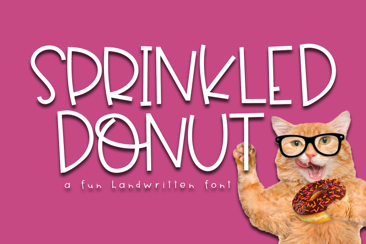 Sprinkled Donut - A Handwritten Font