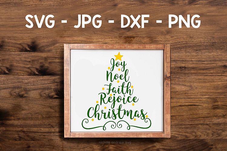 Christmas tree words - with alternates - Christmas svg
