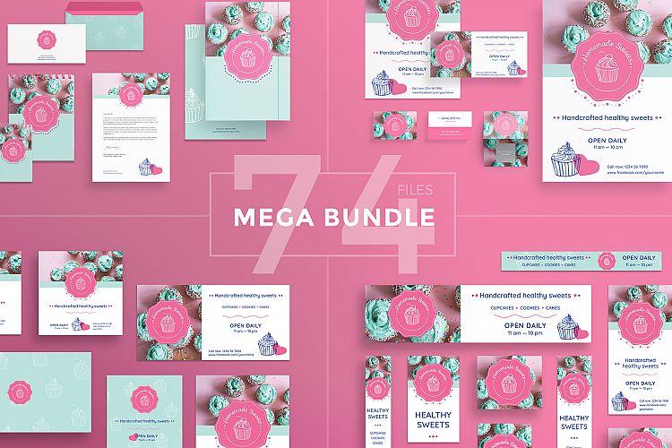 Handcrafted Sweets Design Templates Bundle