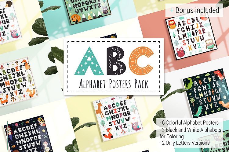 ABC Alphabet Posters Pack