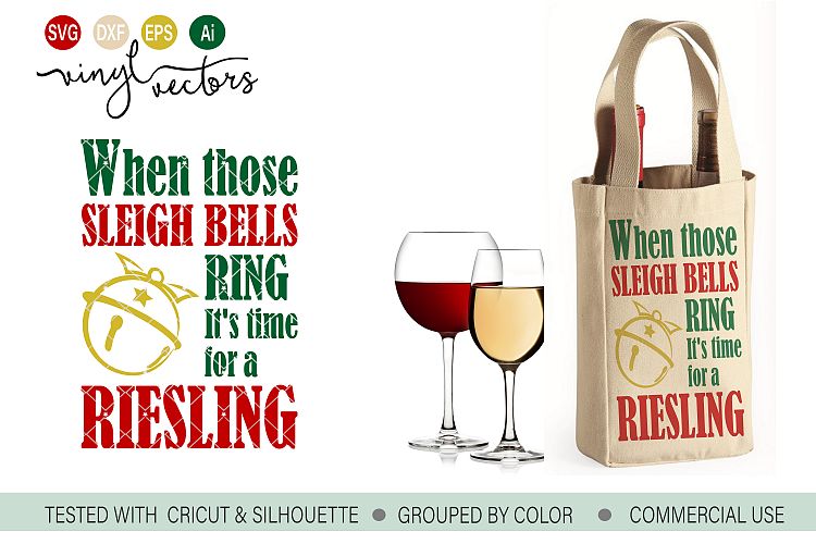 When those sleigh bells ring its time for SVG DXF cut file