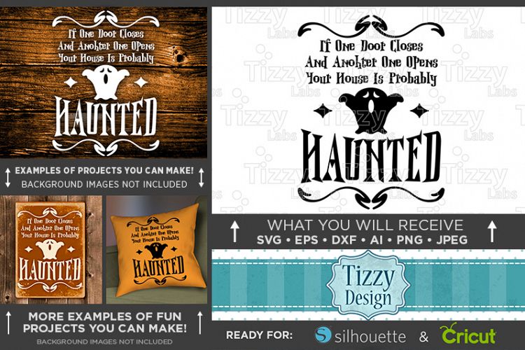 Halloween Svg files - Haunted House Svg File - 4043
