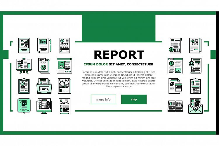 Reports Documentation Landing Header Vector example image 1