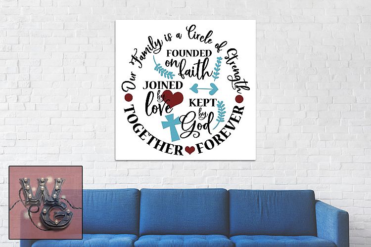 Family Circle of Strength SVG DXF PNG JPG Commercial