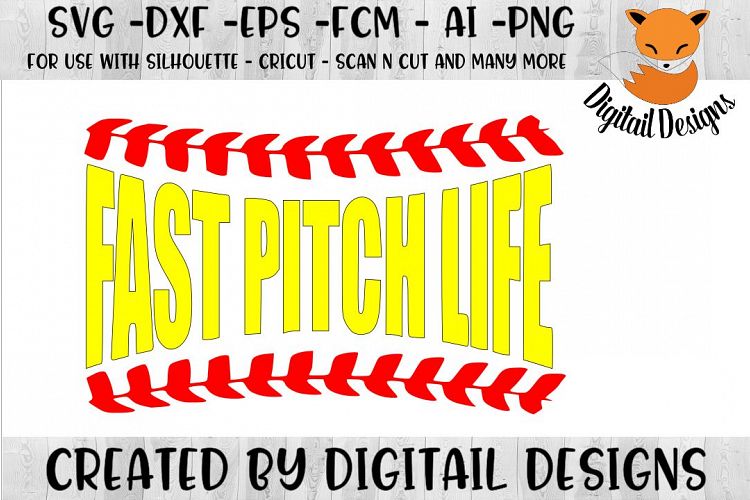 Softball SVG - Silhouette - Cricut - Scan n Cut
