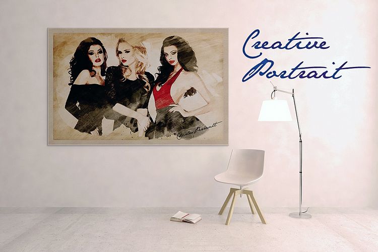 Creative Portrait PSD Template