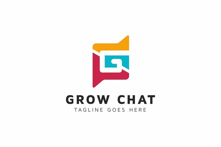 Grow Chat G Letter Logo