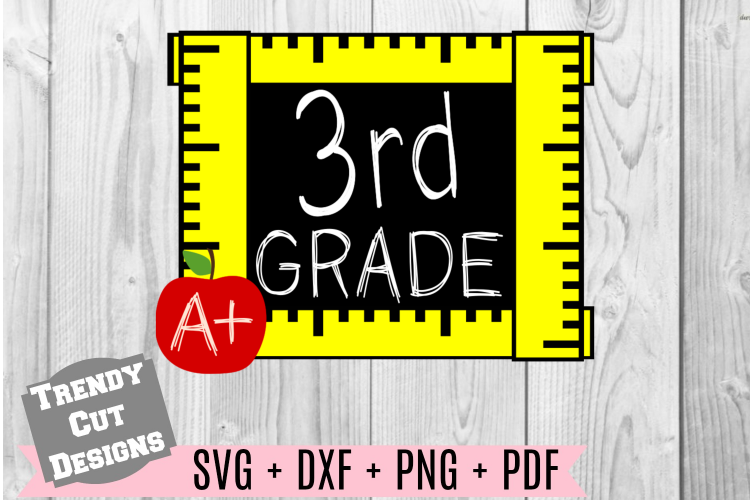 Third Grade Ruler Frame, Back to School