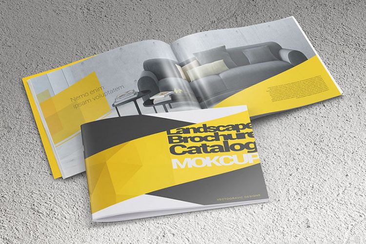 Landscape Brochure Catalog Mockups