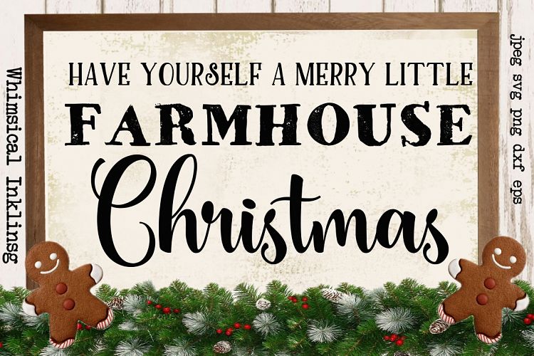 Merry Little Farmhouse Christmas SVG