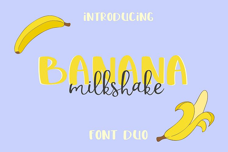 Banana Milshake Font Duo
