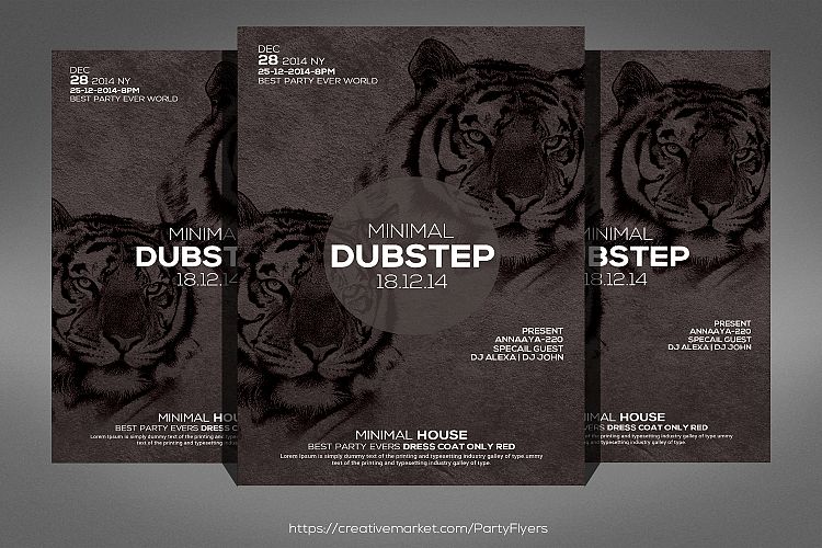 Minimal Dubstep Flyer