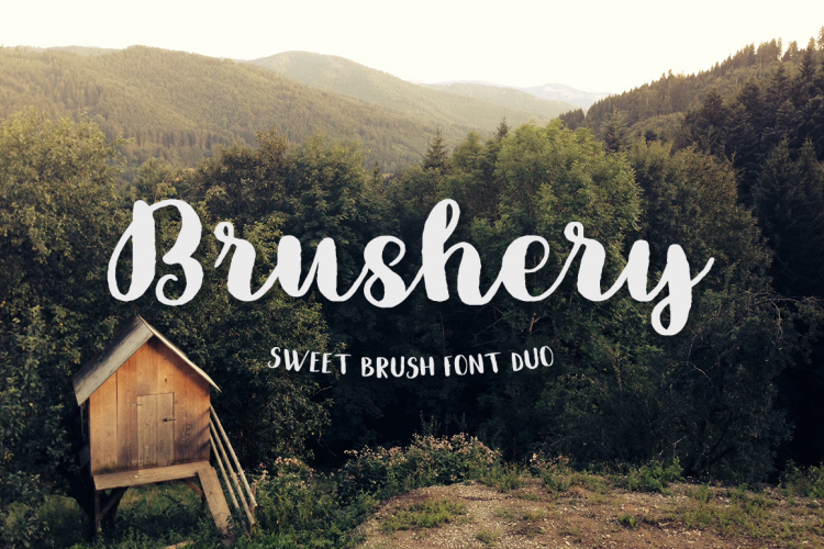 Brushery Font Duo