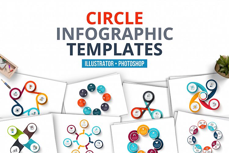 Circle infographic templates